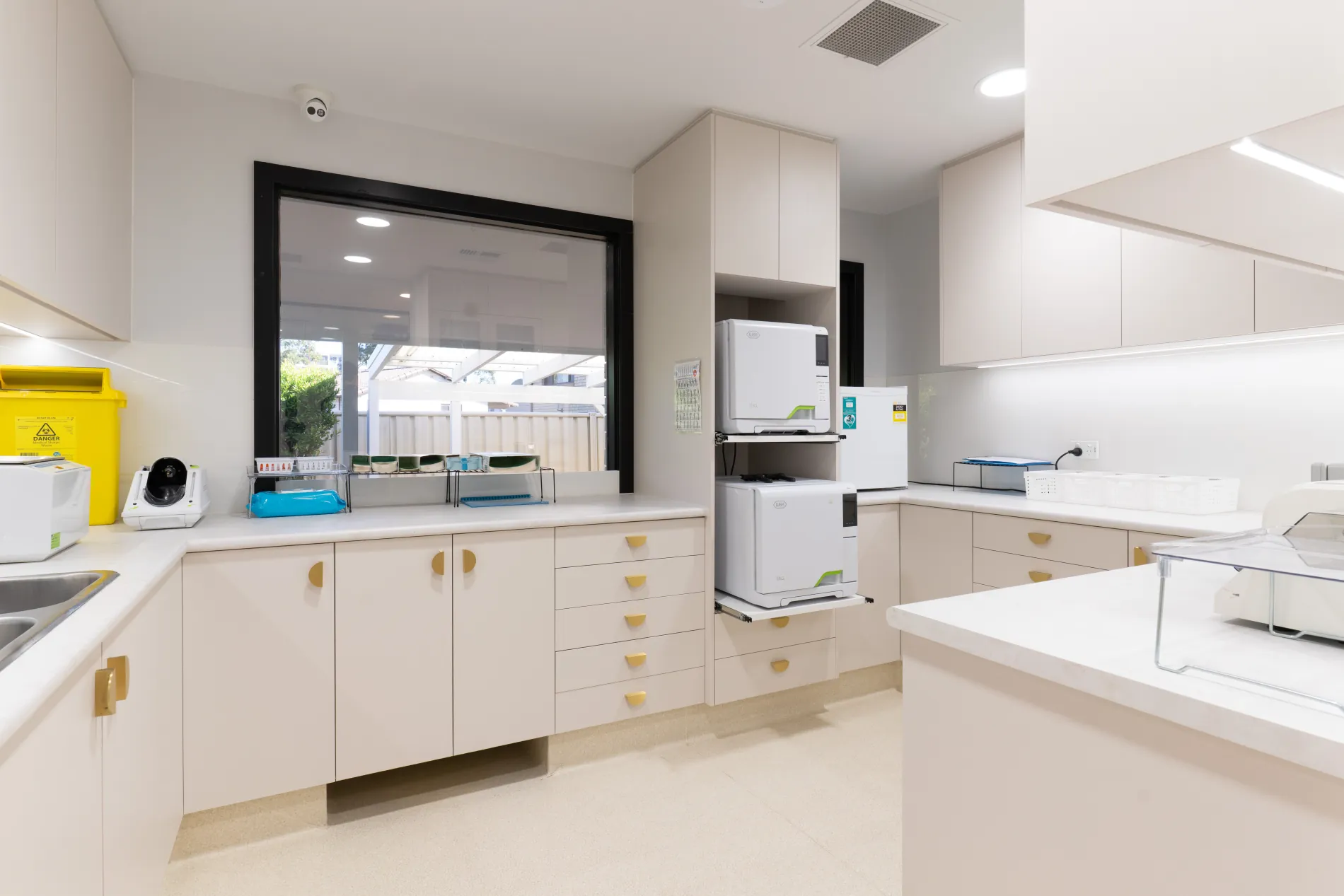 The practice's sterilisation room